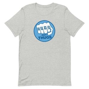 Hulu Original This Fool Hugs Not Thugs Adult T-Shirt - Heather Gray - Size S